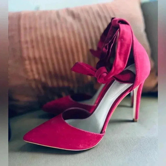 Aldo Shoes - Aldo Red Pointed Toe Dress Sandal Strap Heels size 6.5